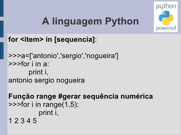 A linguagem Python