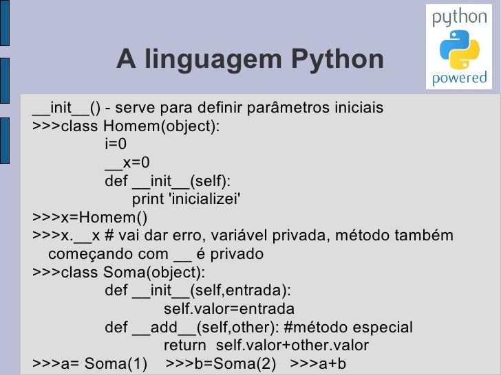 A linguagem Python