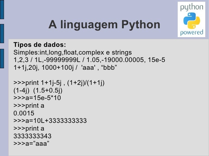 A linguagem Python