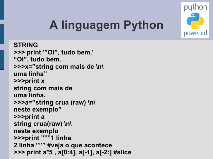 A linguagem Python