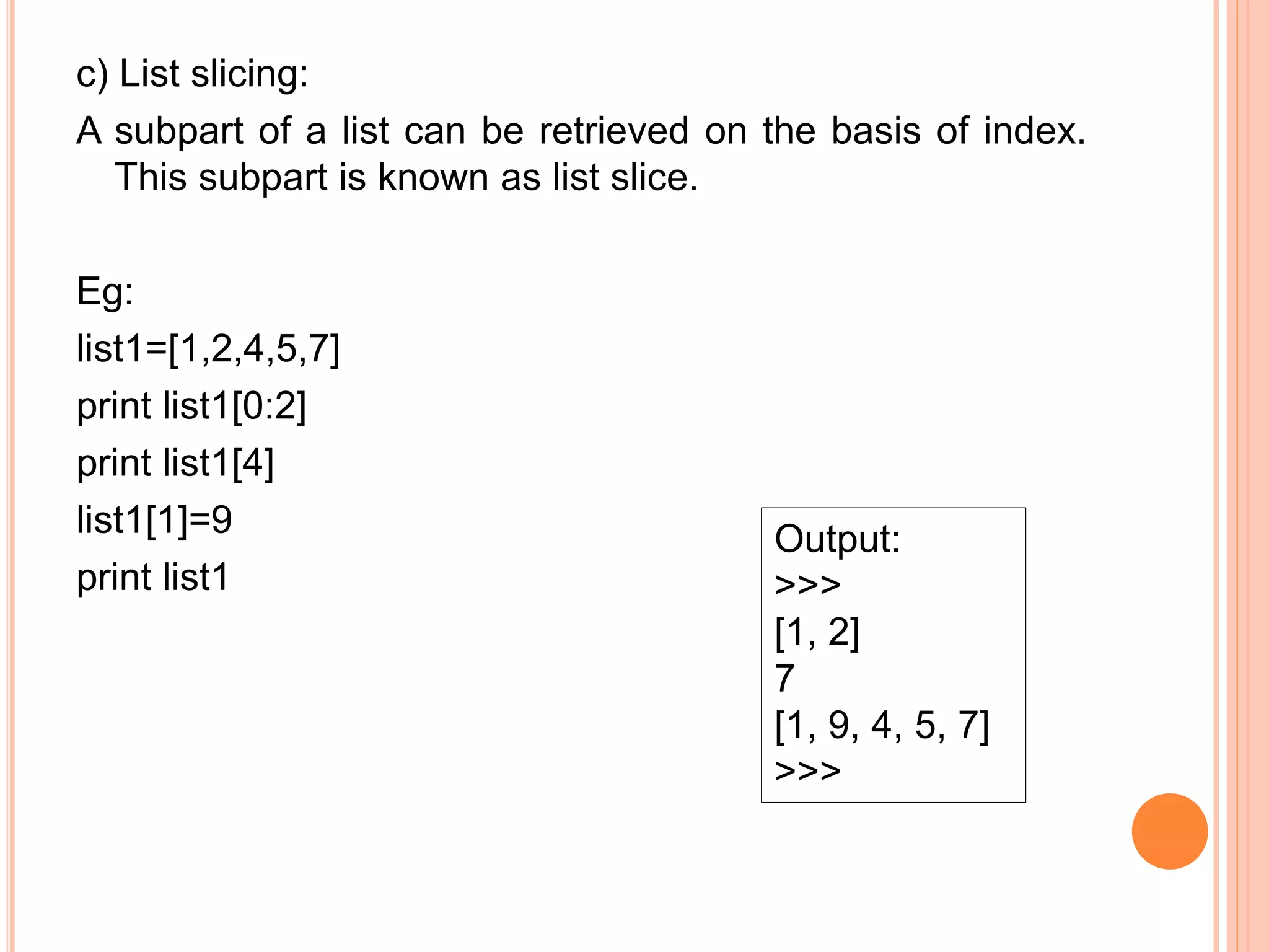 Python list | PPT
