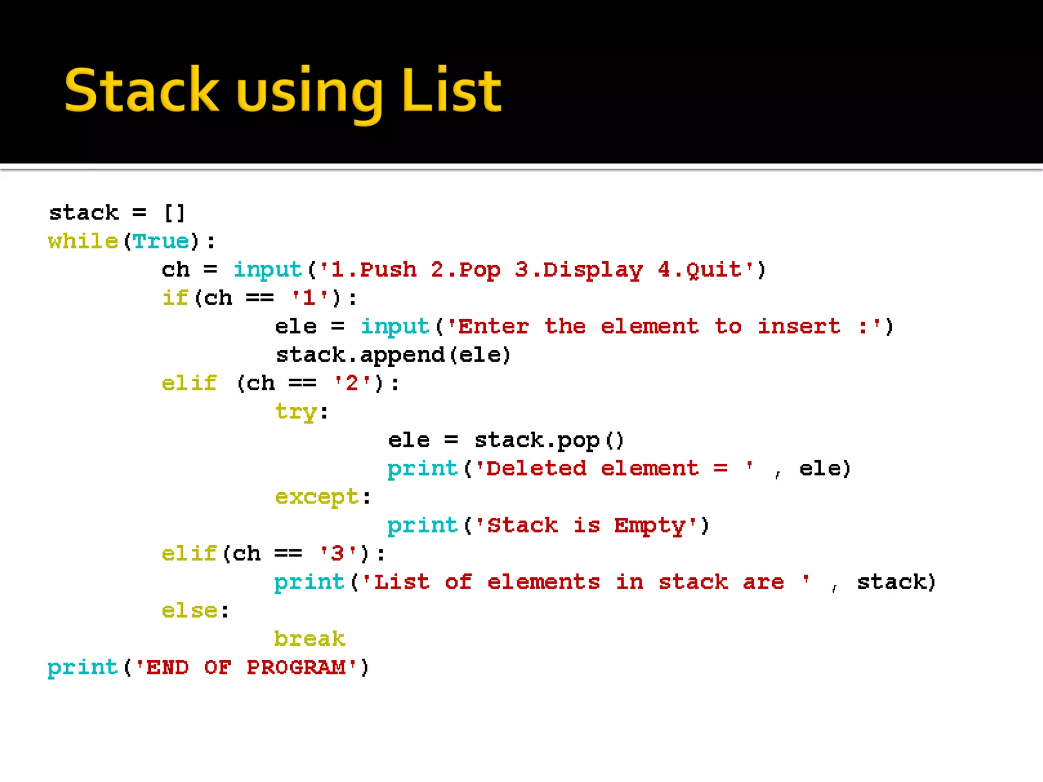 Python list | PPT