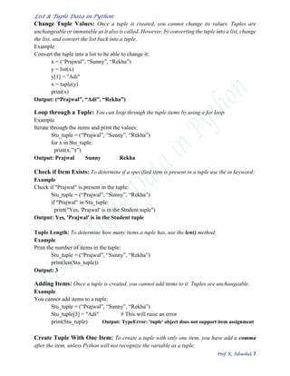 Python list | PDF