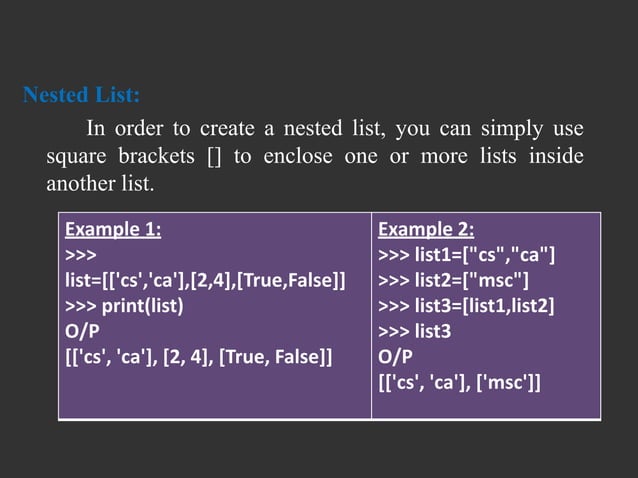 Python List.ppt | Programming Languages | Computing