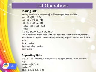 Python lists | PPT