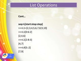 Python lists | PPT