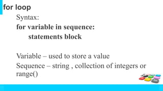 Loops in Python | PPTX