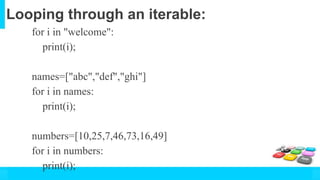 Loops in Python | PPT