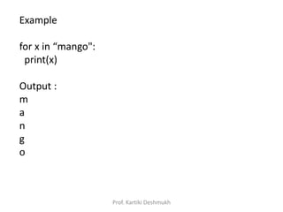Python for and while Loops with basic Examples | PPT