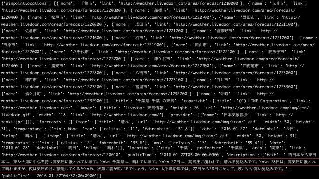 Python に天気予報を聞いてみた