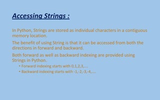 Contiguous String Python made easy | PDF