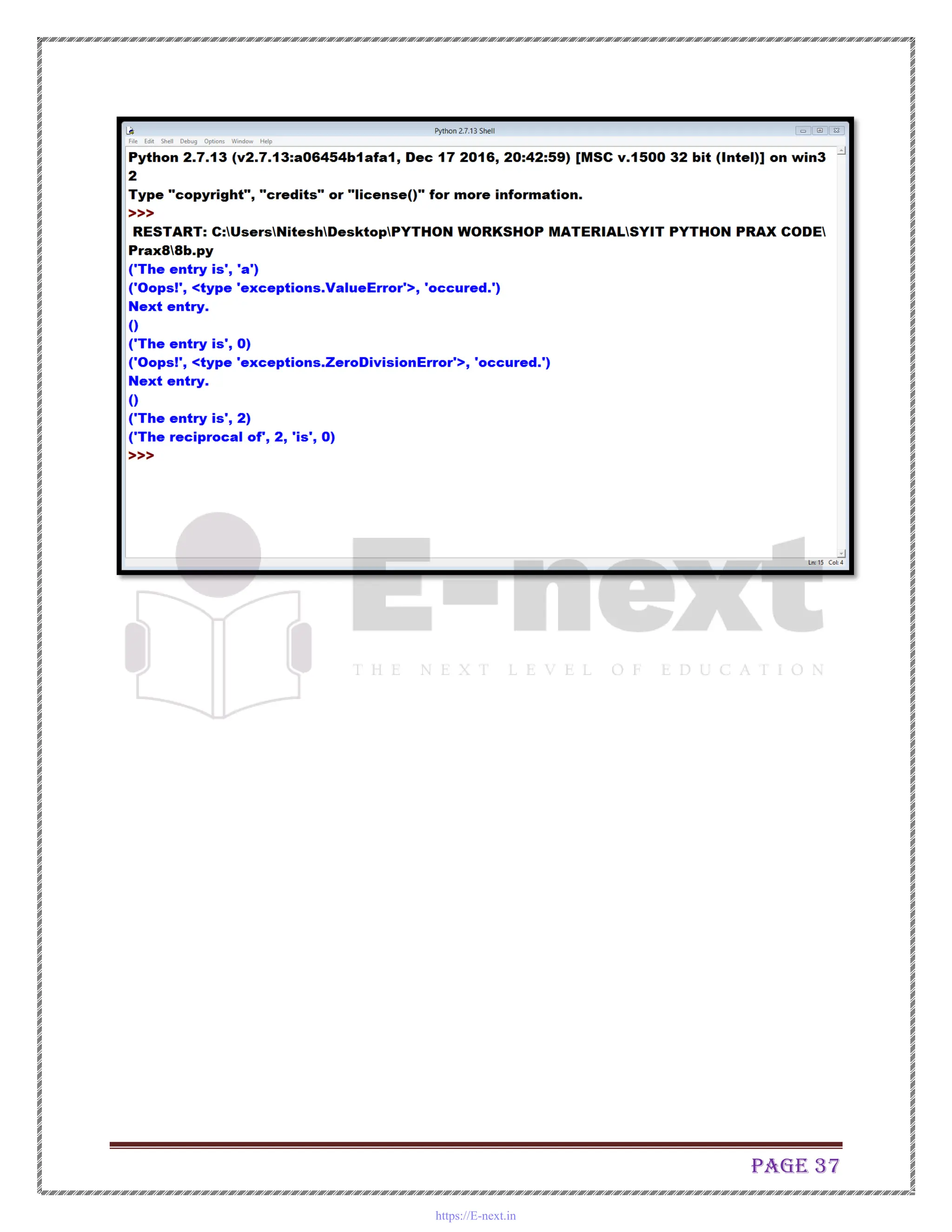 Page 37
https://E-next.in
 