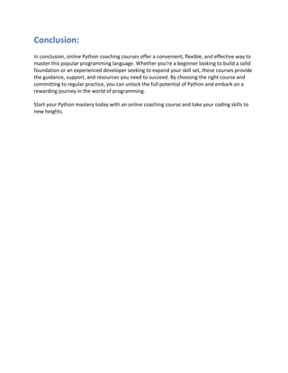 Python Mastery Made Simple: Your Guide to Online Coaching Courses.pdf