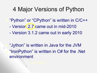 Python material | PPT