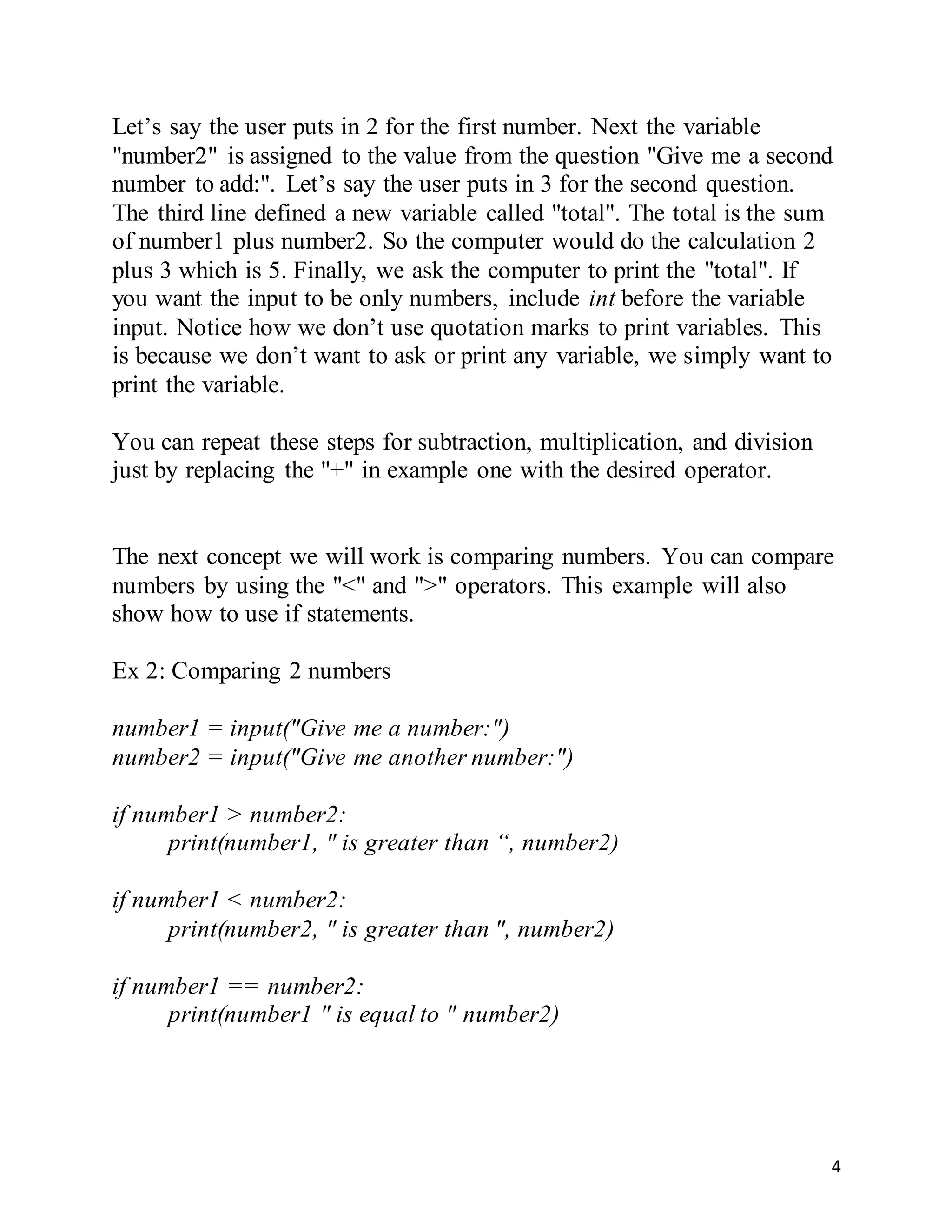 Python Math Concepts Book | DOCX