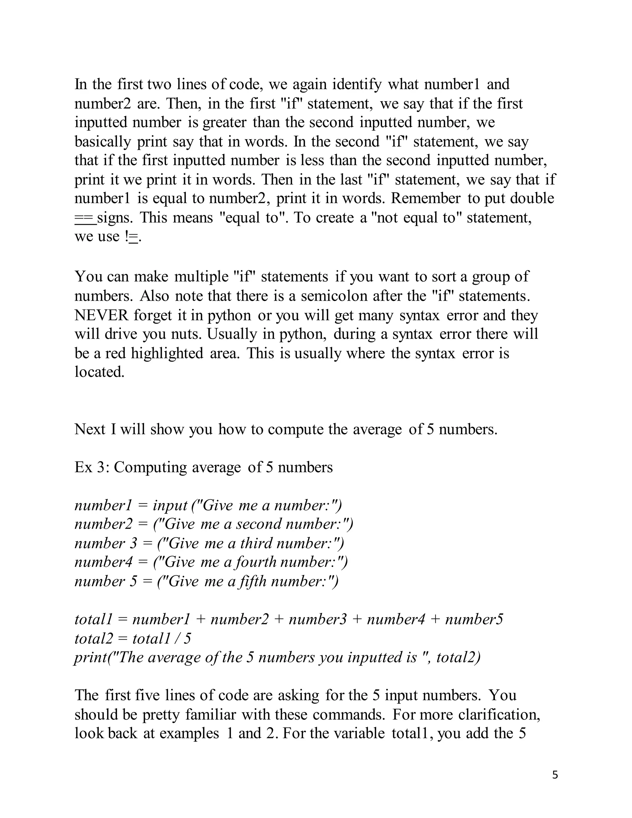 Python Math Concepts Book | DOCX