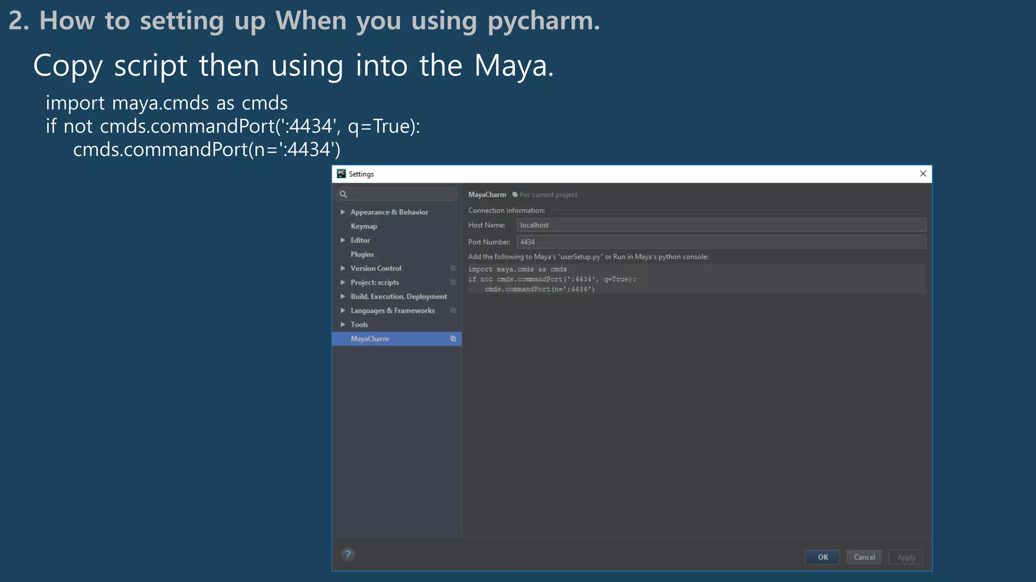 Python maya 2018 setup note | PPT
