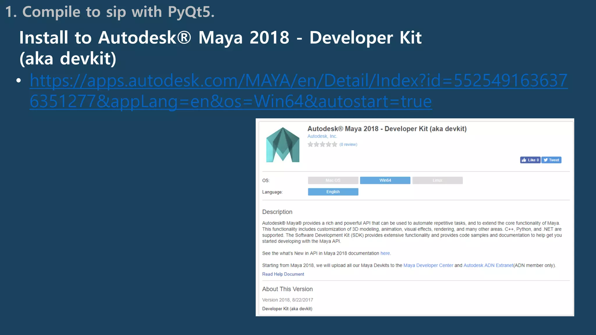 Python maya 2018 setup note | PPT