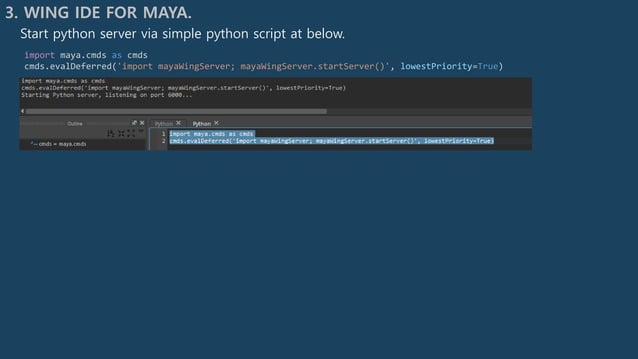 Python maya 2018 setup note | PPT