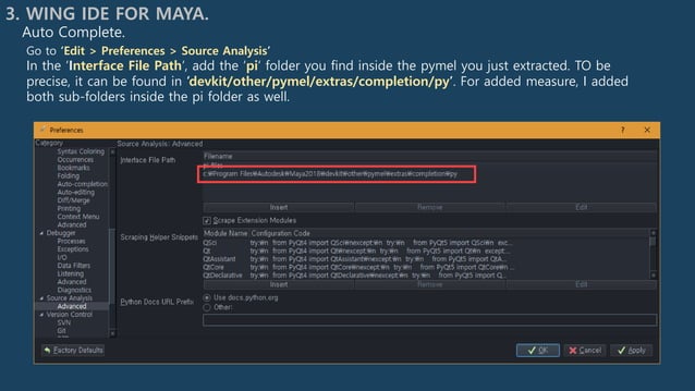 Python maya 2018 setup note | PPT