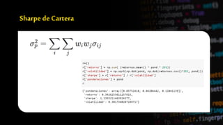 Sharpe deCartera
 
