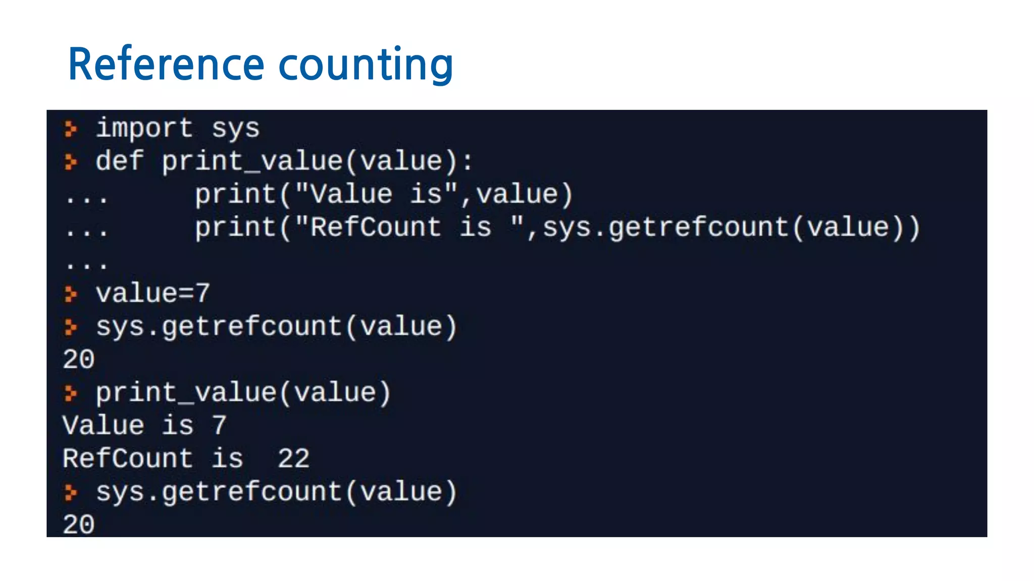 Python memory managment. Deeping in Garbage collector | PPT