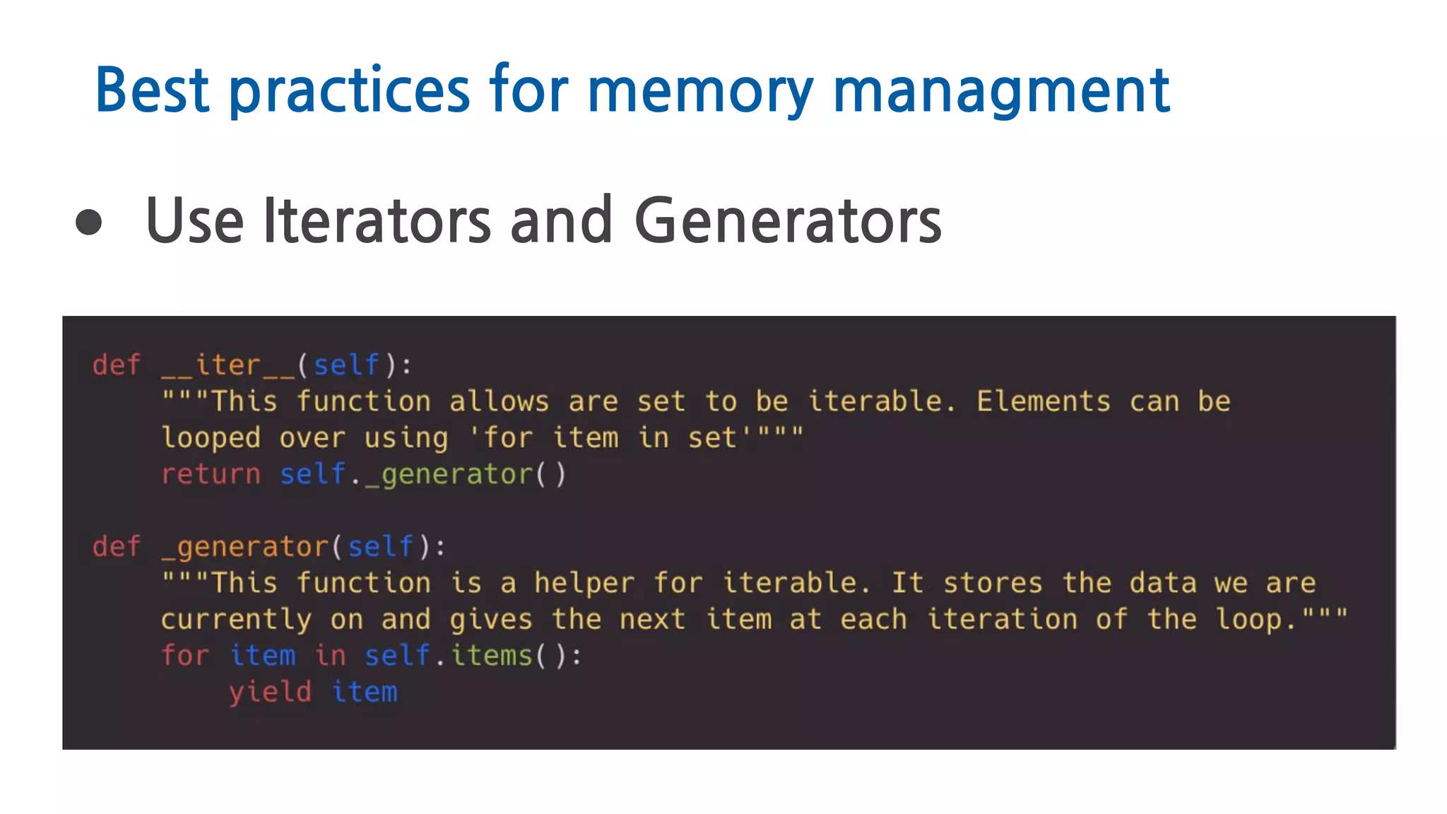 Python memory managment. Deeping in Garbage collector | PPT