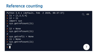 Reference counting
 