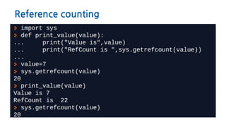 Reference counting
 
