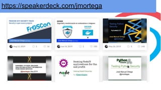 https://speakerdeck.com/jmortega
 