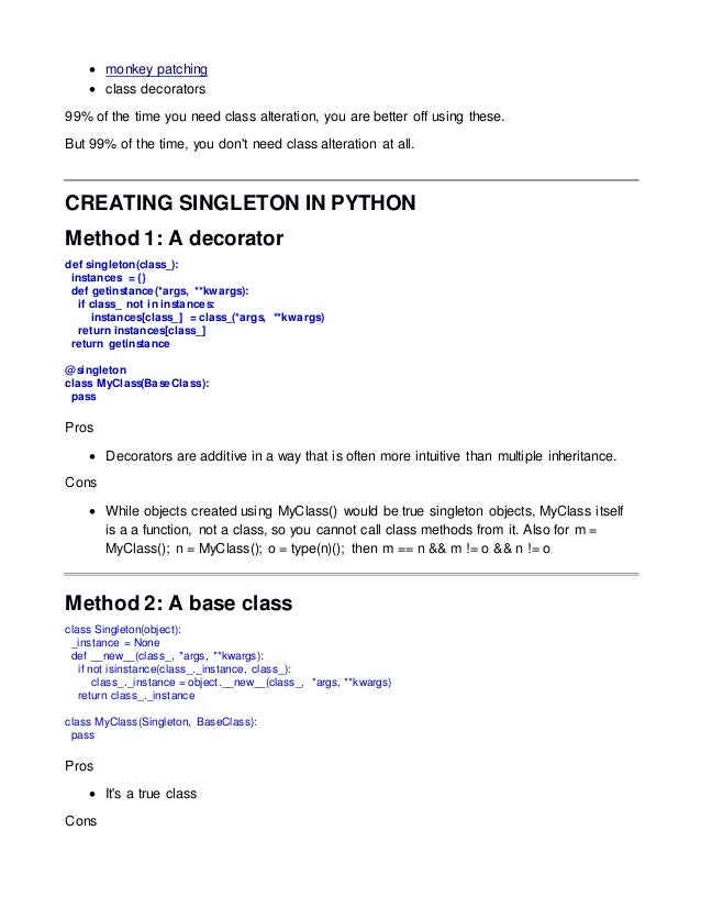 Python Metaclasses