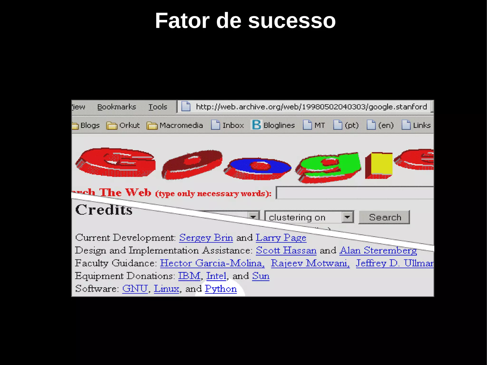 Fator de sucesso
 