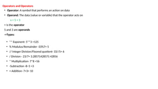 python programming module 1 1BPLC105B 2025scehme | PPTX