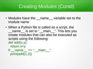 Python Modules | ODP