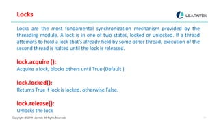 Python multithreading | PDF