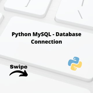 Python my sql database connection | PDF