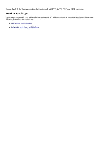 Python networking | PDF