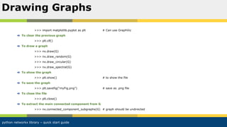 Python networkx library quick start guide | PDF | Internet | Computing