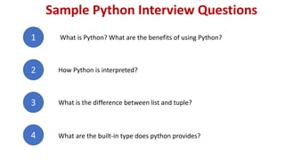 Python interview question for students | PPT