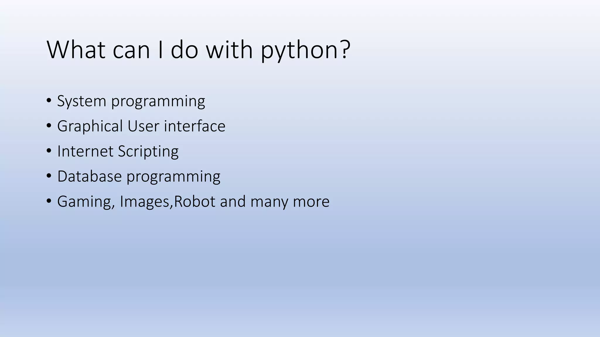 Python presentation by Monu Sharma | PPTX | Programming Languages ...