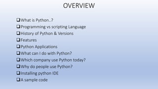 Python presentation by Monu Sharma | PPT
