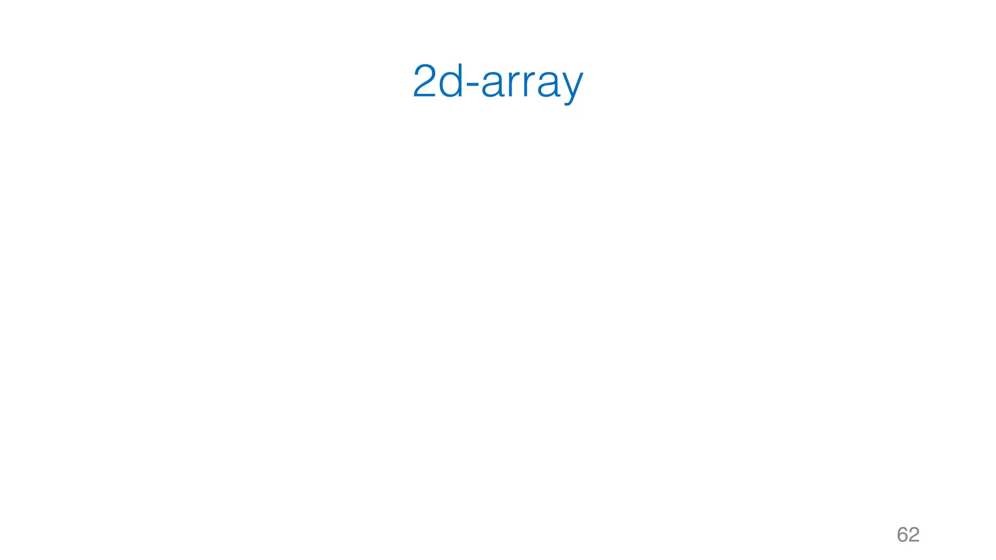 2d-array 62 