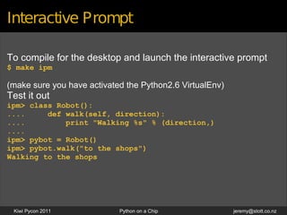 Python on a chip | PPT