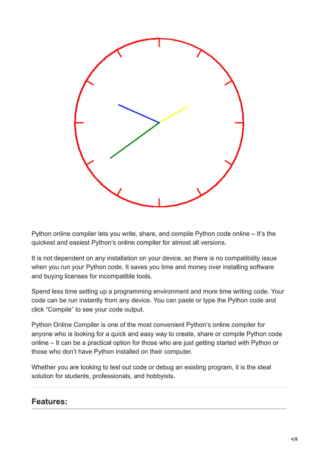 Python Online Compiler | PDF