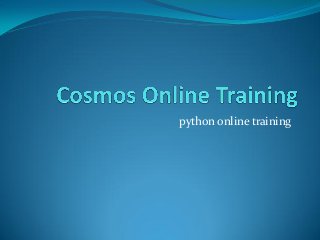 python online training
 