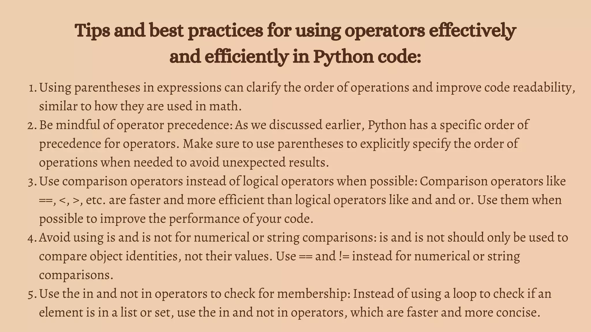 Python operators pdf