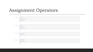 Python Operators, Conditional Statements | PDF