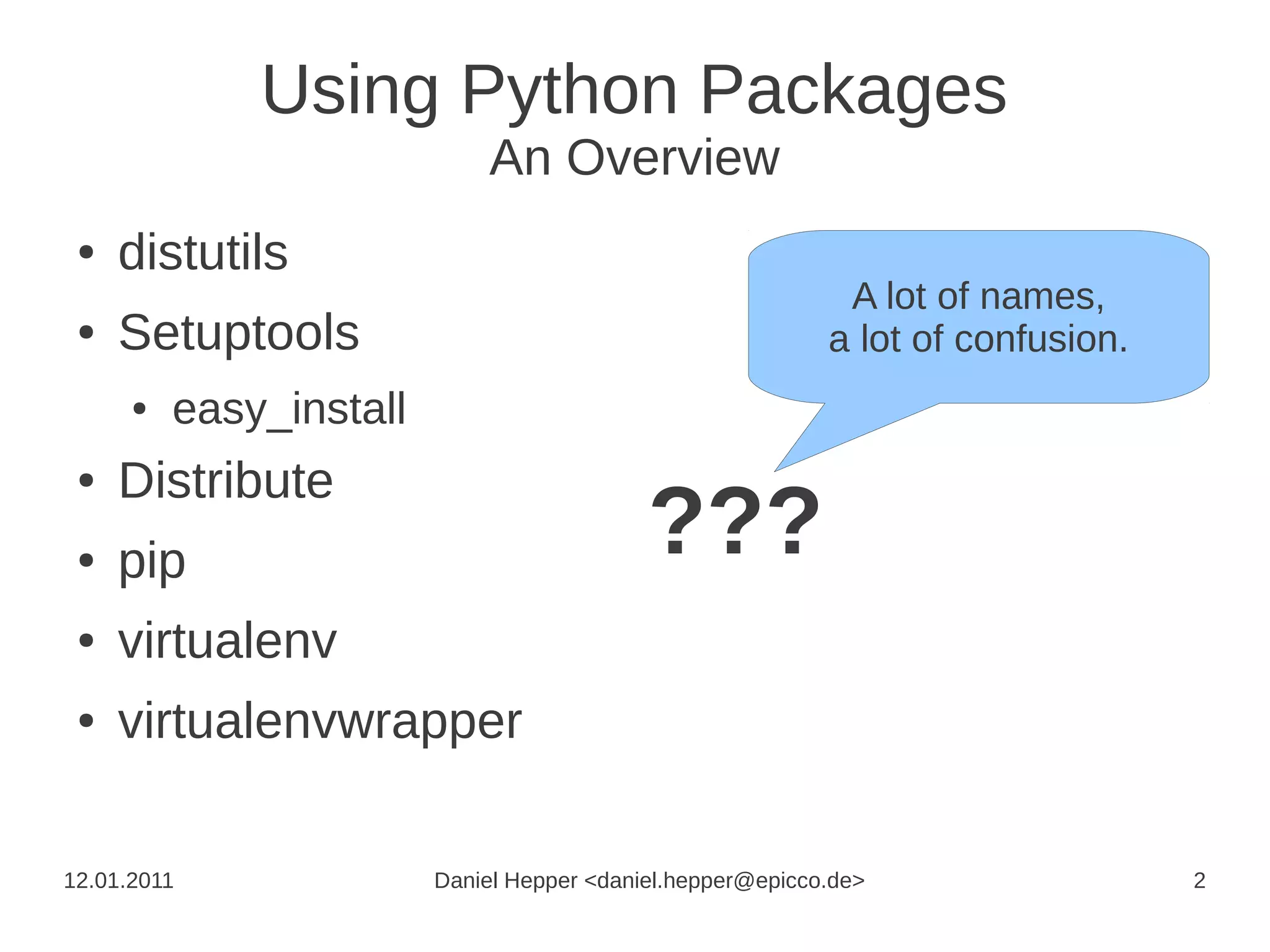 Using Python Packages - An Overview | PPT