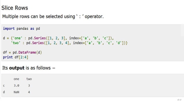 Python pandas Library | PPTX