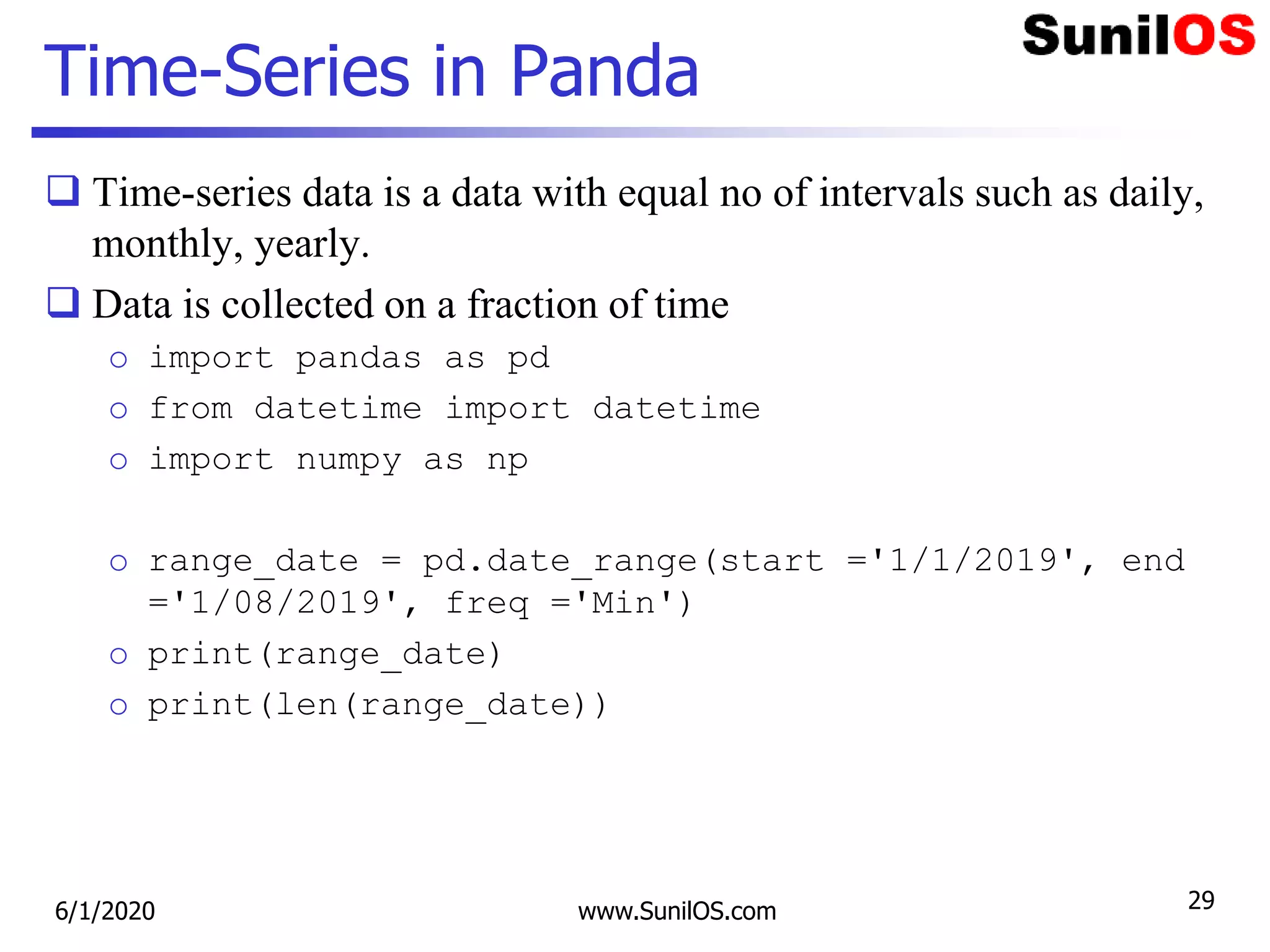 Python Pandas | PPT